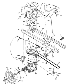 Part Location Diagram of 94566Z Briggs and Stratton Rod, Parking Brake
